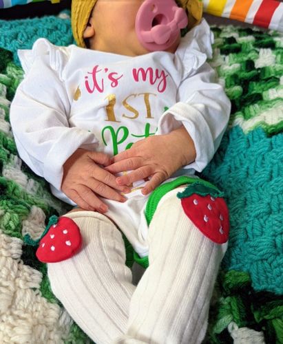Customer photo review of Strawberry Tube Socks Set - 2 Pairs