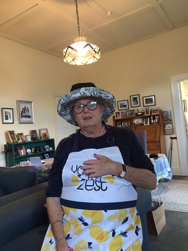 Customer photo review of Wide Brim Cotton Summer Hat