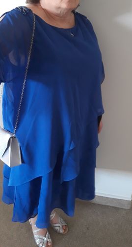 Customer photo review of Mother of the Bride Dress With Beading Sequins Cascading - PRE ORDER
