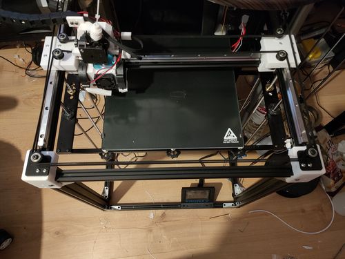 Customer photo review of X5SA 24V DIY CoreXY 3D printer with build size 300*330*400mm