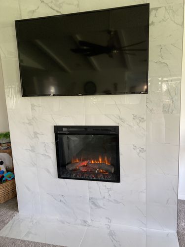 Customer photo review of Dimplex 28" Multi-Fire XHD Plug-in Electric Firebox - Logs