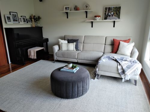 Customer photo review of Astro Platinum Wool Rug