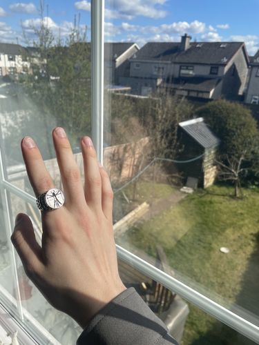 Customer photo review of Vitruvian Ring (Silver)