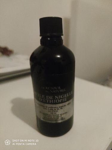 Customer photo review of HUILE DE NIGELLE D'ETHIOPIE (HABACHIA) 100 ML - Régénère la peau et renforce les défenses immunitaires