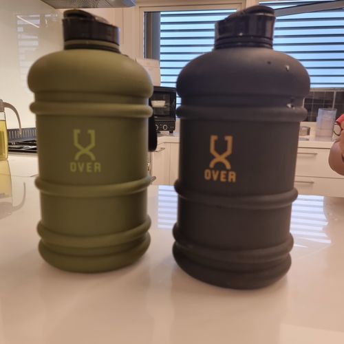 Customer photo review of Hunter Green Flip Cap 2.2L Oversized Bottle