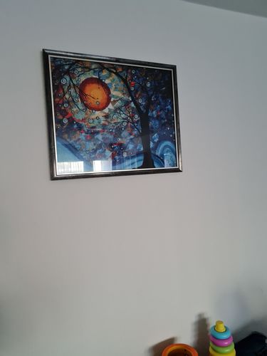 Customer photo review of Kreuzstich - Baum vor Vollmond | 60x50 cm