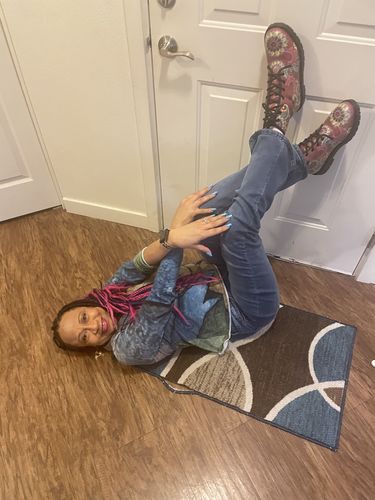 Customer photo review of Red Henna Handcrafted Boots