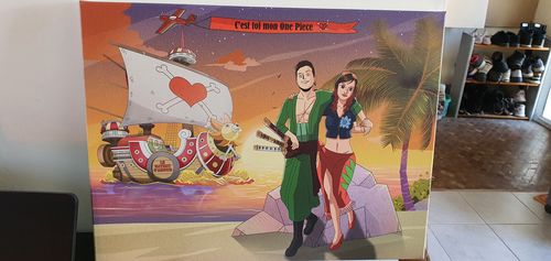 Customer photo review of Caricature cartoon: Portrait Personnalisé Pirate