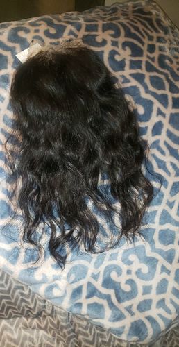 Customer photo review of Raw Curly Closures 5x5