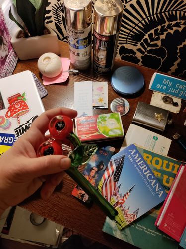 Customer photo review of Double Bowl Cherry Pipe