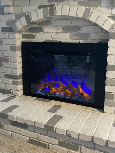 Customer photo review of Modern Flames Redstone 36" Built In Electric Firebox Insert