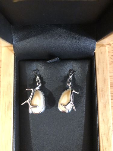 Lori D. review of Wind River Elk Ivory Sterling Silver Earrings image 1 out of 1