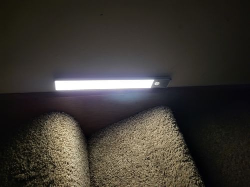 Customer photo review of Wireless Motion Sensor Night Light - 11.8" Aluminum