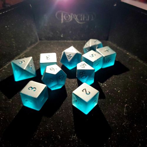 Customer photo review of Custom Artwork/Font Style on Dice Set