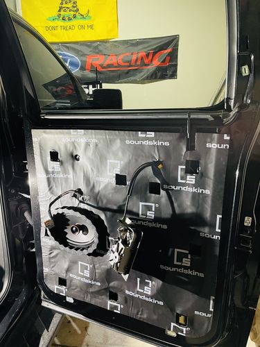 Customer photo review of SoundSkins Pro Ford F-150 4-Door Template Kit | 2009 to 2014