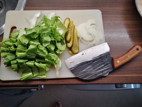 Customer photo review of Handgeschmiedetes Kochmesser - Serbian Style Ergonomic