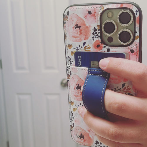 Customer photo review of Pink Peony (Black Case)