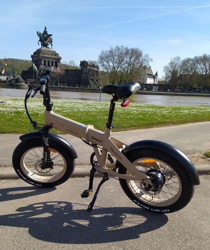 Customer photo review of HIMO ZB20 Max 350W 20 Inch Folding Fat Tire Electric Bike 48V 10.4Ah 25km/h 80km Mileage No Throttle