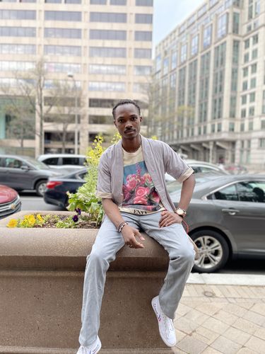 Customer photo review of Grey Short Sleeves Classic Kimono Cardigan