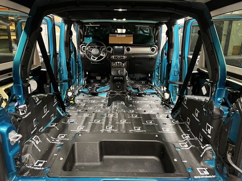 Customer photo review of SoundSkins Pro Jeep Wrangler JL Template Kit | 2018+