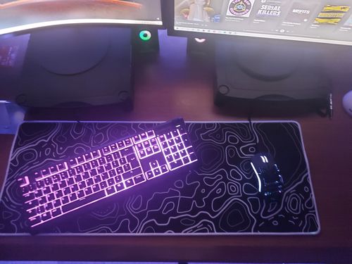 Customer photo review of Extended Small Custom Mousepad