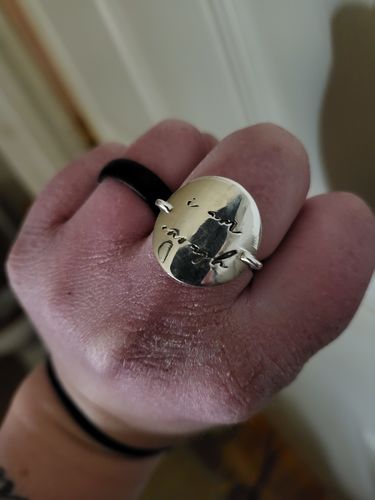 Customer photo review of I Am Enough Ring - Sterling Silver