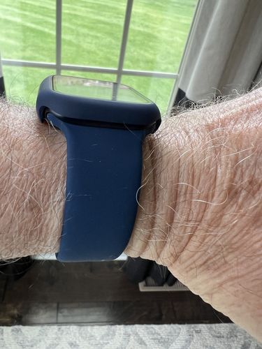 Customer photo review of Silicone Apple Watchband with Case