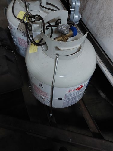 Customer photo review of J Bolt 20 Lb Tank Hold Down