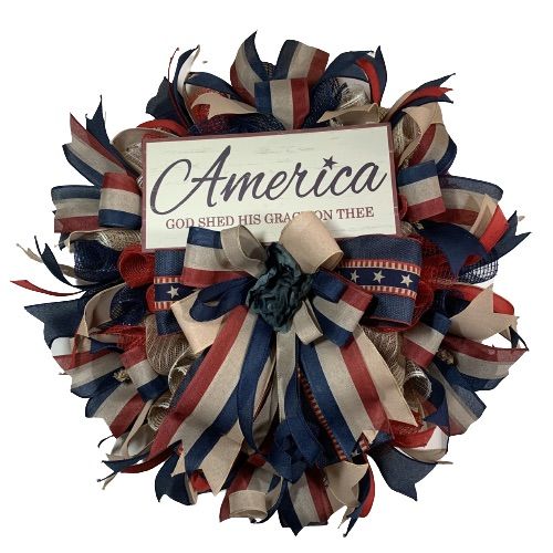 Customer photo review of 14"Dia Wire Wreath Frame X4 Black MD063602