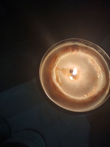 Customer photo review of 24K Gold Digger Diamond Candle