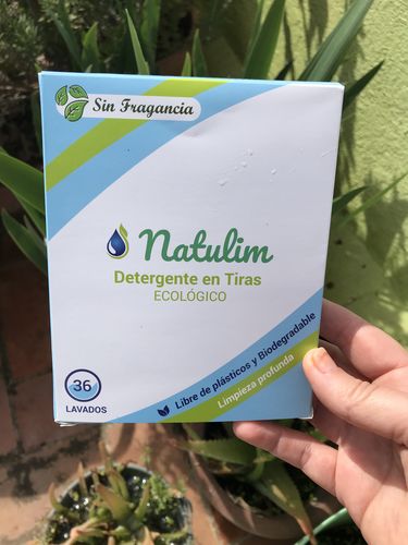 Customer photo review of Eco-Tiras de Detergente 40 lavados Natulim