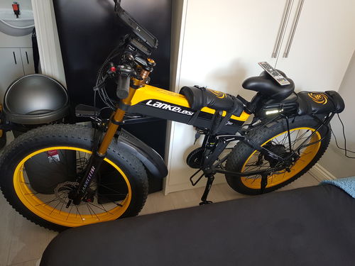 Customer photo review of Lankeleisi XT750 Plus 1000W Fat Tire Dual Crown Fork Electric Bicycle 40km/h 120km 17.5Ah Battery