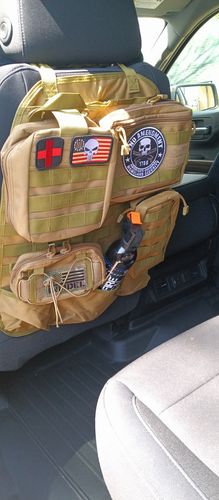 Customer photo review of Tactical MOLLE Seat Organizer v2