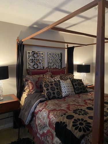 Customer photo review of Maribella Crimson 4-Piece Comforter Set By J Queen