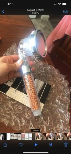 Customer photo review of The Best Eco-Friendly Shower Head
