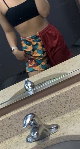 Customer photo review of Anime Mesh Shorts - Water Pillar