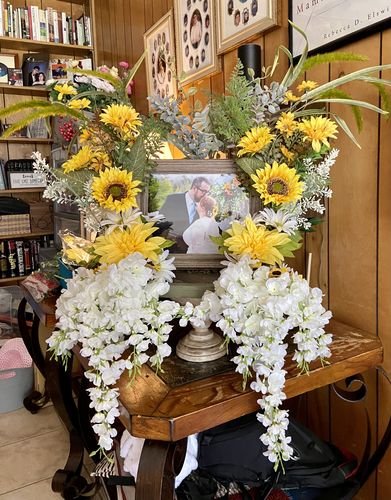 Customer photo review of 26"L Sunflower Bush Yellow/Dark Green FN1620