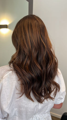 Customer photo review of 22" Micro Bead Hair Extensions (I-Tips) 25pcs/25g