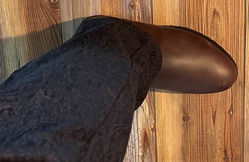 Customer photo review of Steel Toe Meti Boot in Espresso (EH)
