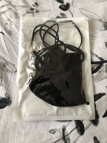 Customer photo review of Hijab Friendly Face Mask - Black