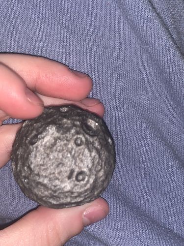 Customer photo review of Silver Sheen Obsidian Crater Moon