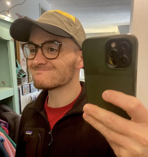 Customer photo review of Big Ultralight Cap, Grey/Yellow