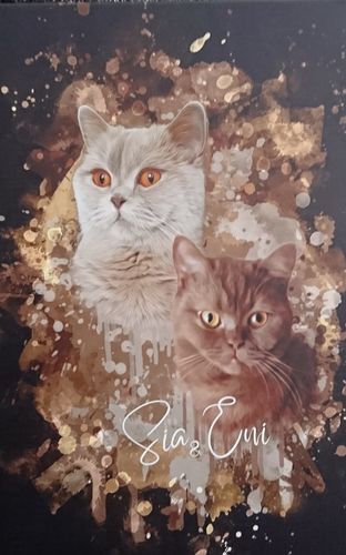 Customer photo review of Aquarell Pawtrait