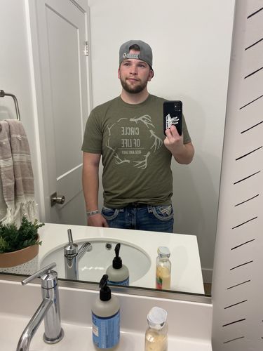 Customer photo review of CIRCLE OF LIFE T "MILITARY GREEN"