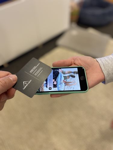 Customer photo review of Tapt Custom Digital Business Card