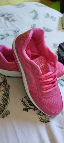 Customer photo review of Women Orthopedic Corrector Running Walking Sneakers, Comfortable Working Shoes