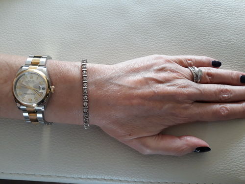 Customer photo review of 0.50-2.00 CT Round Cut Diamonds - Tennis Bracelet