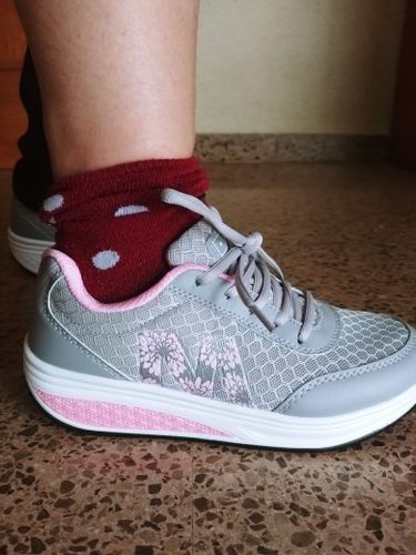 Customer photo review of Women Orthopedic Corrector Running Walking Sneakers, Comfortable Working Shoes
