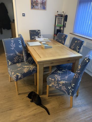 Customer photo review of Cabrexa High Back Chair Slipcovers