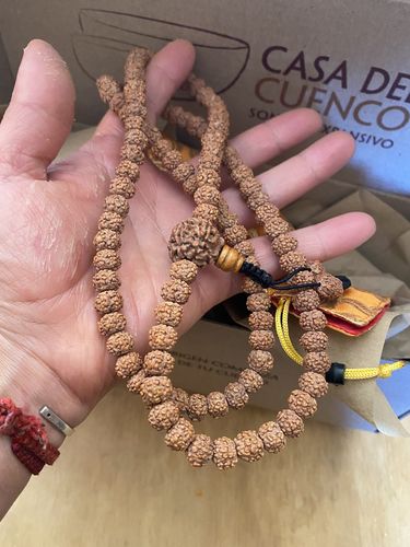 Customer photo review of Japa Mala 108 Cuentas (Semilla de Rudraksha)